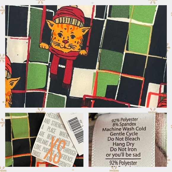 Christmas Cats LuLaRoe Classic T - Picture 2 of 3